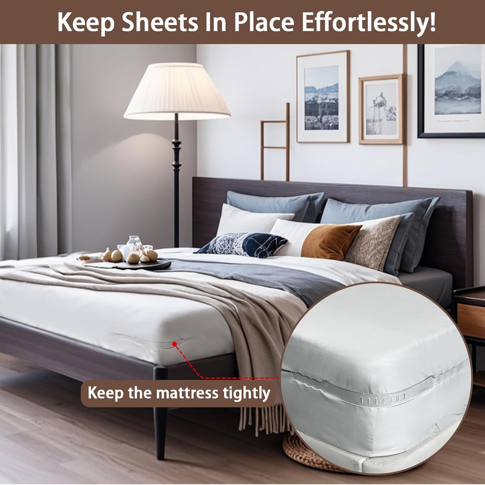 4PCS Replacement Strips for Bedsheet Holder, Replacement Straps Compatible