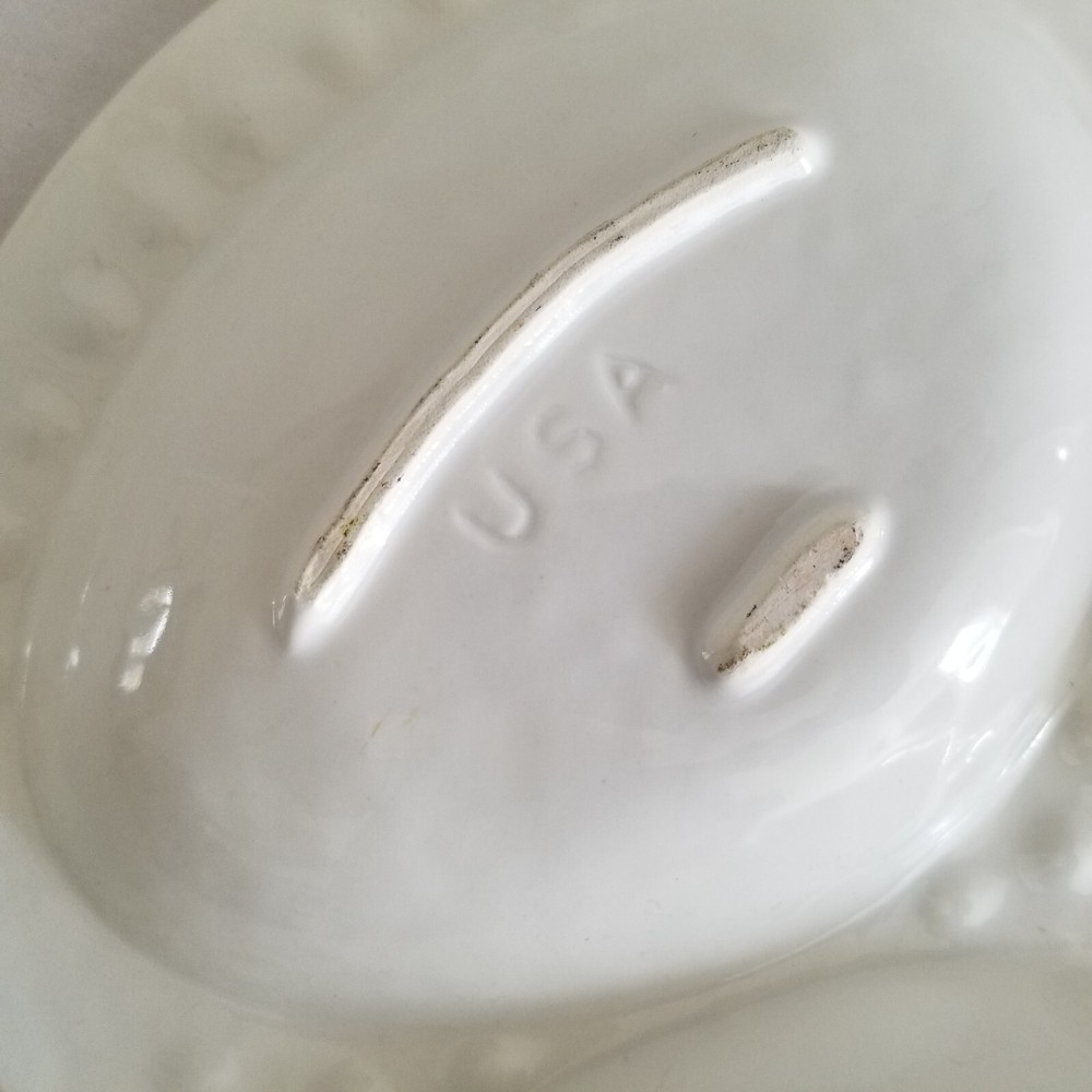 Vintage MCM Divided Serving Platter Biomorphic Shape