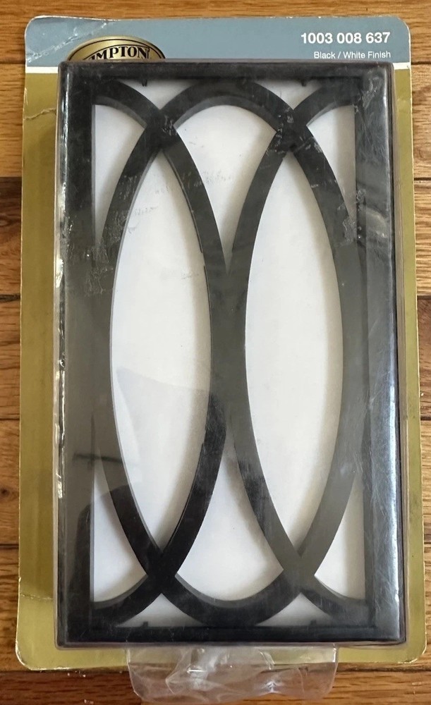 Hampton Bay Wireless or Wired Door Bell in Black Frame with White Insert.