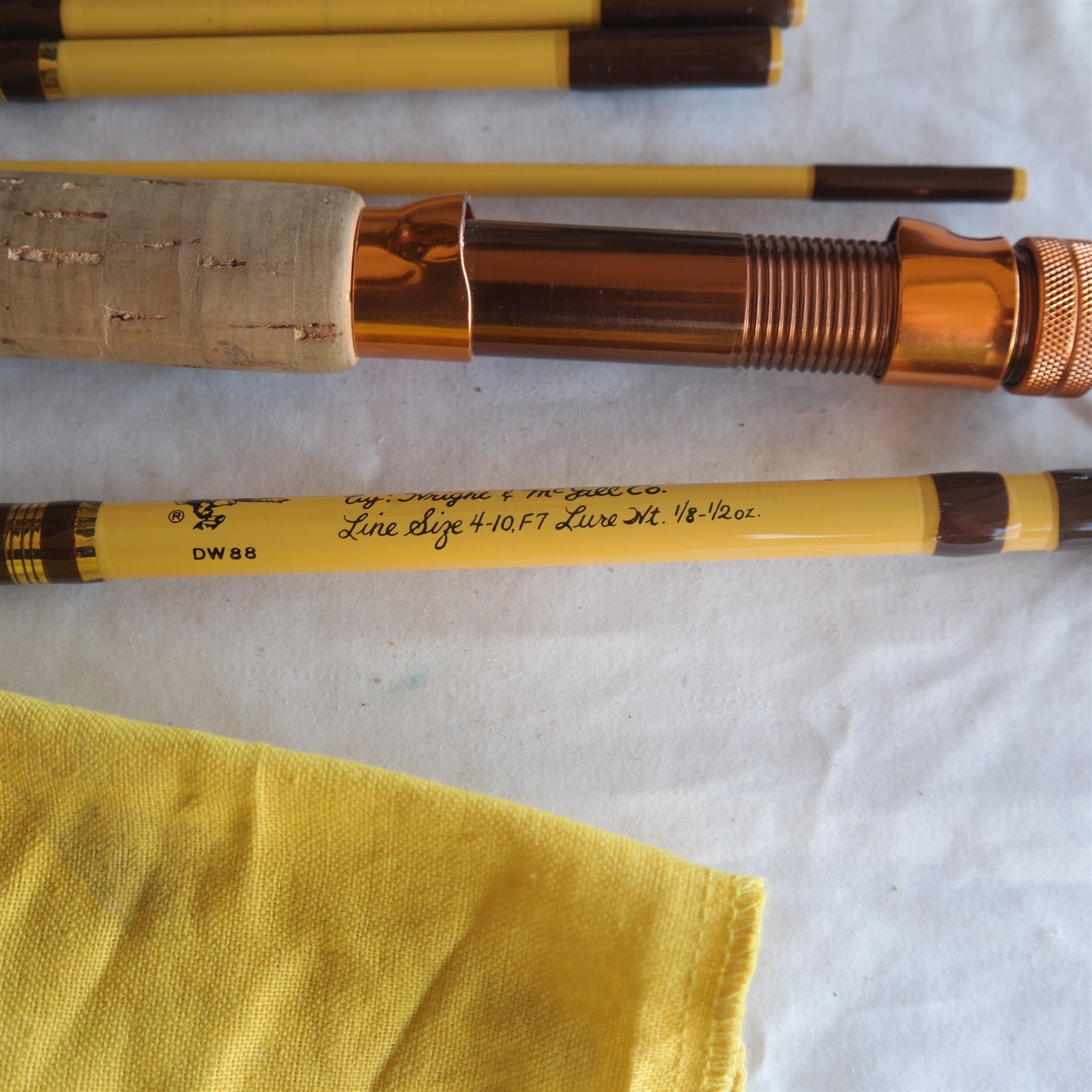 Vtg Eagle Claw Trailmaster 6 pcs Spin / Fly Rod Combo Wright & McGill TRP 601