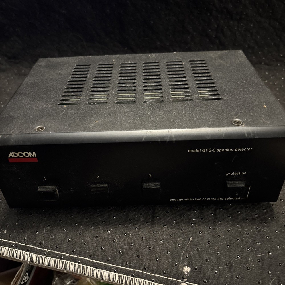 ADCOM Model GFS-3 Speaker Selector with Protection Circuit, Binding Posts