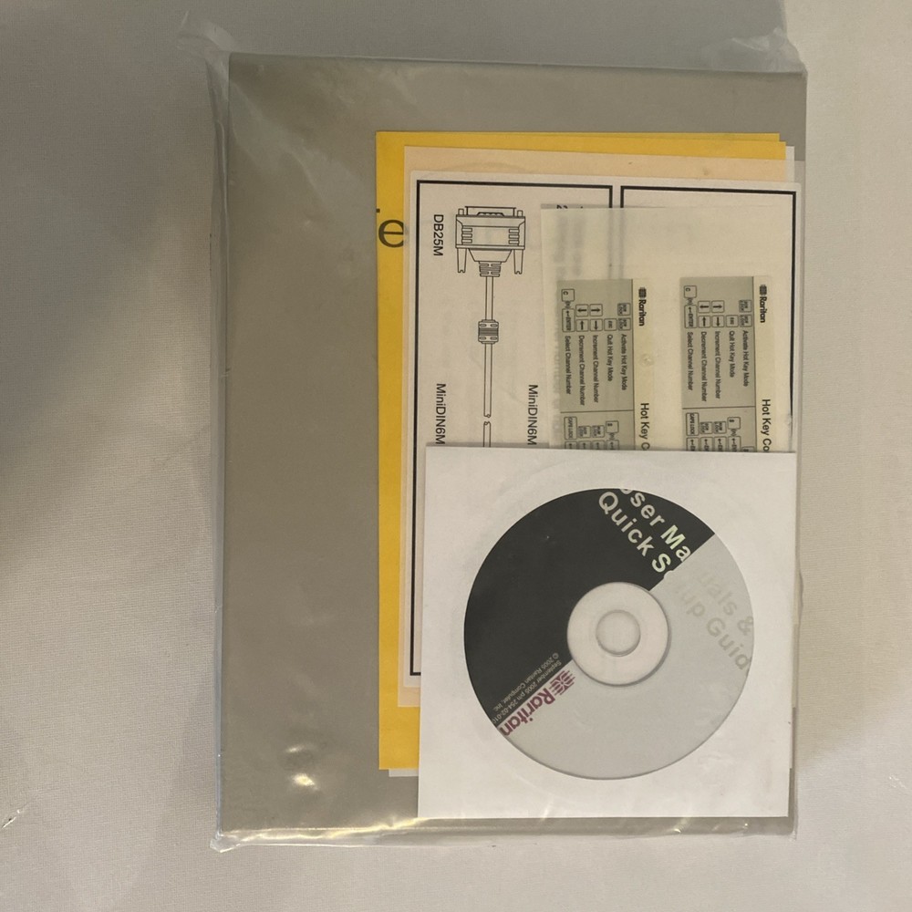 New Raritan CS2 CompuSwitch KVM Switch Compu Switch W/ Software + Instructions