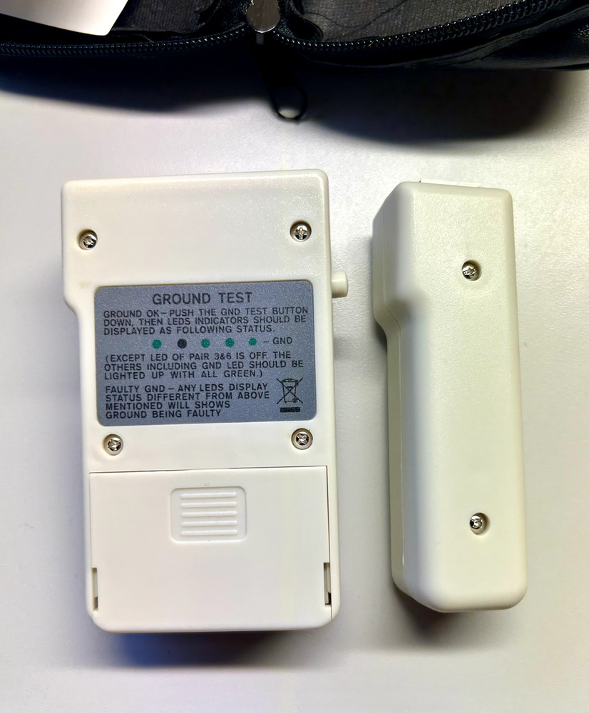 ENHANCED NETWORK CABLE TESTER NETWORK CABLE TERMINATOR MODEL #251452
