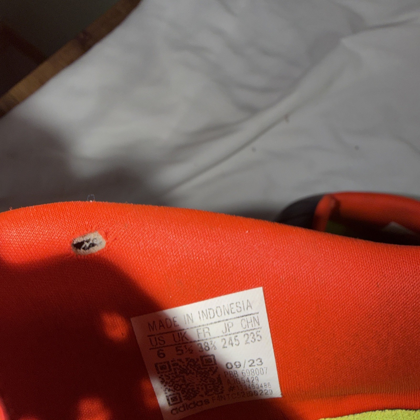 Adidas Predator Club FxG Black & Orange Soccer Cleats Mens Size 6