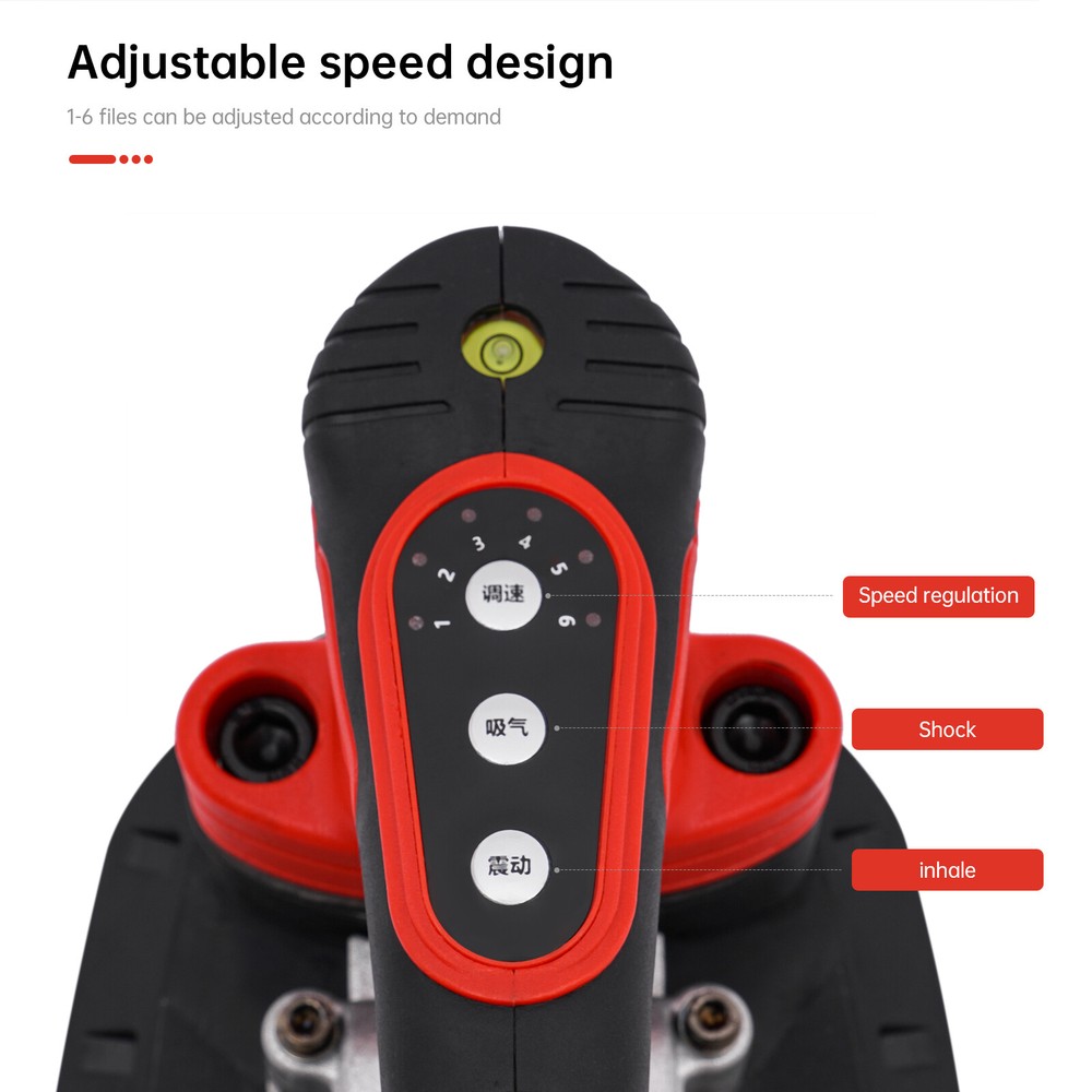 6-Speed Tile Vibration Tool with Suction Cup for Easy Installation