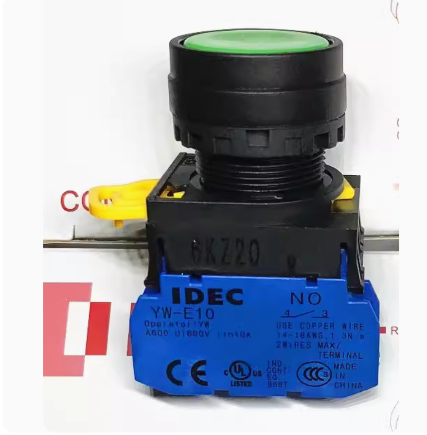 1PC New IDEC Flat head self-locking button YW1B-A1E10S 1NO blue #LL