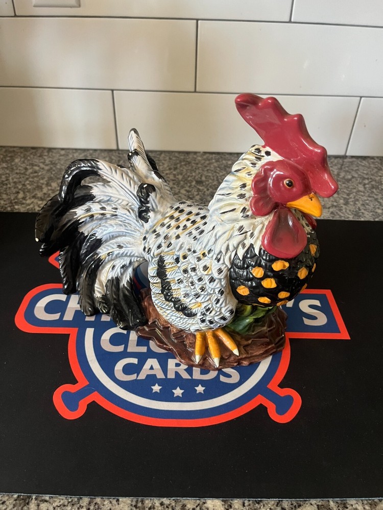 2000 Blue Sky Ceramic Rooster Figure