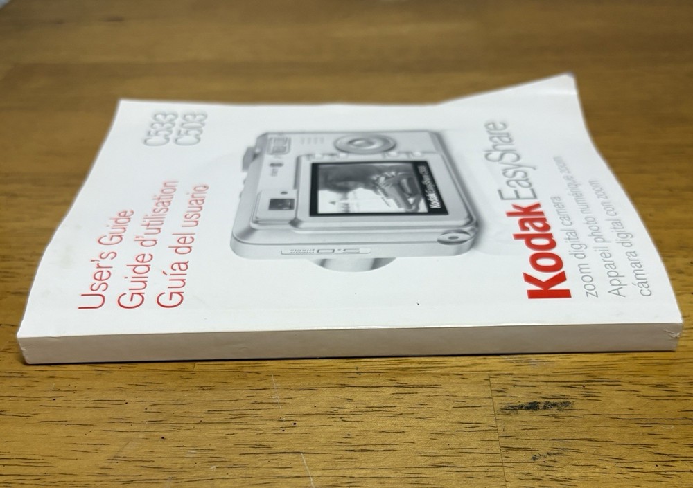 Kodak EasyShare C533 C503 User’s Guide Manuel ONLY
