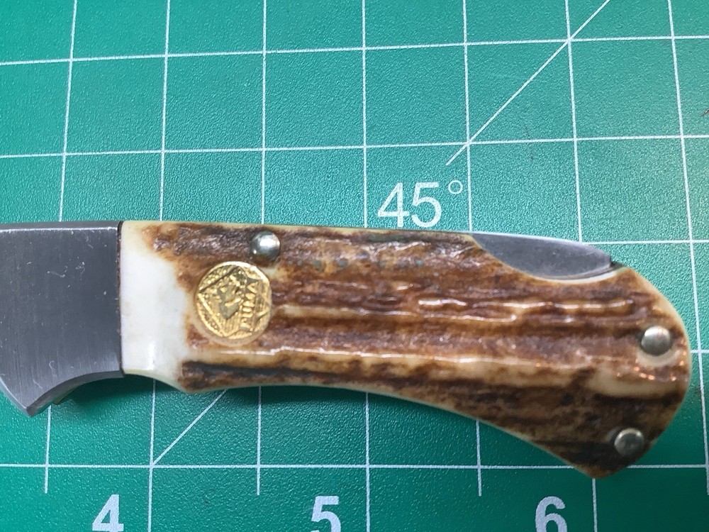Puma Mini 4 Star Folder Knife With Fat Stag Handles