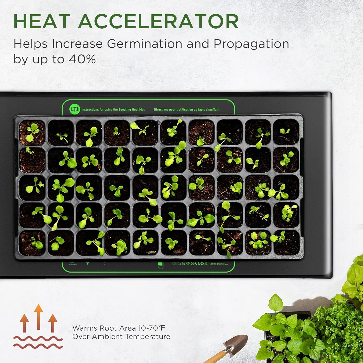MET Seedfactor Warm Hydroponic Heating Pad for Indoor Home Gardening SeedStarter