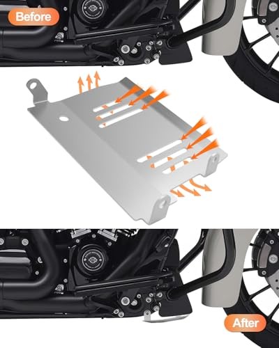 Skid Plate Road Glide,Lower Engine Chassis Protection Guard Compatible Silver