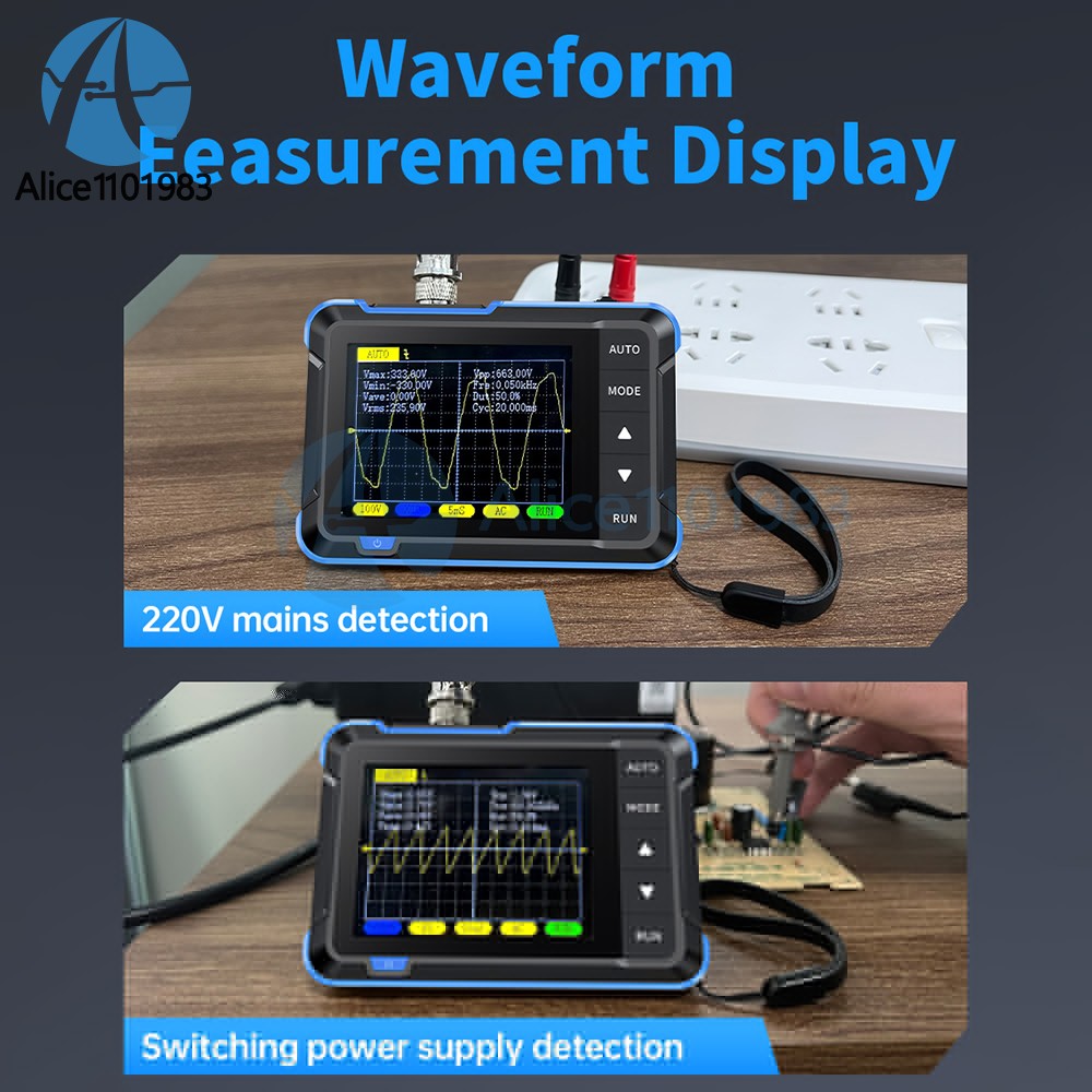 DSO 152 Handheld Small Oscilloscope Portable Digital Oscilloscope 200KHz 5V/1A