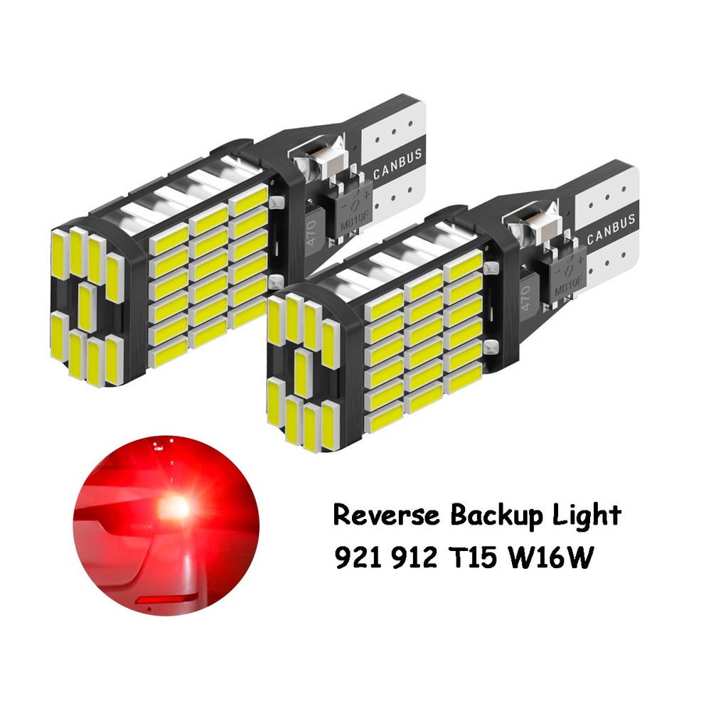 2PC LED Backup Reverse Light Bulbs Kit T15 921 For Dodge Durango 2011-2020