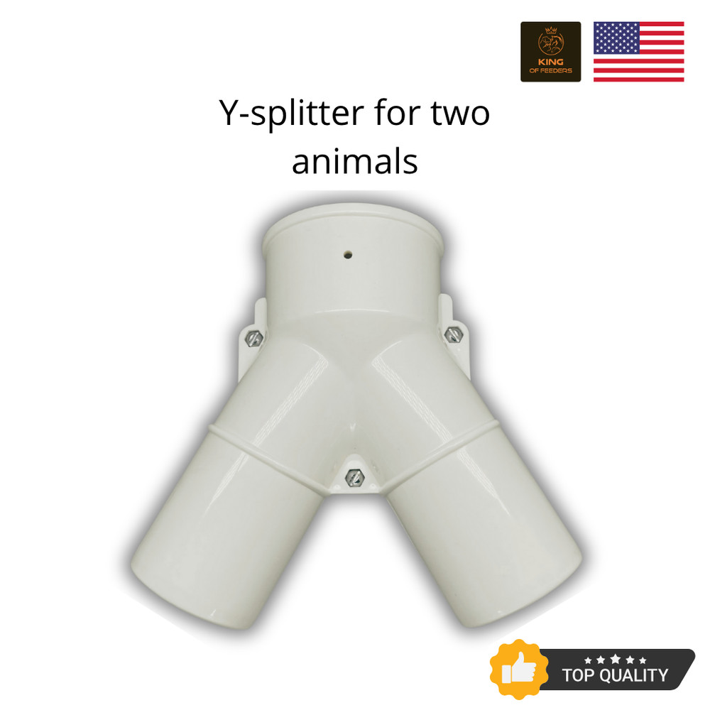 WiFi Automatic Feeder with Y- Splitter two animals