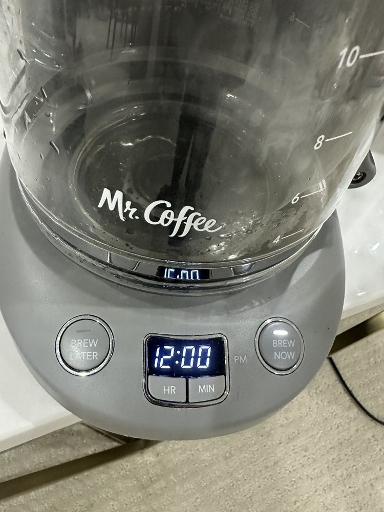 Mr Coffee 12 Cup Programmable Coffee Maker BVMC-PC12GY2-NP Gray