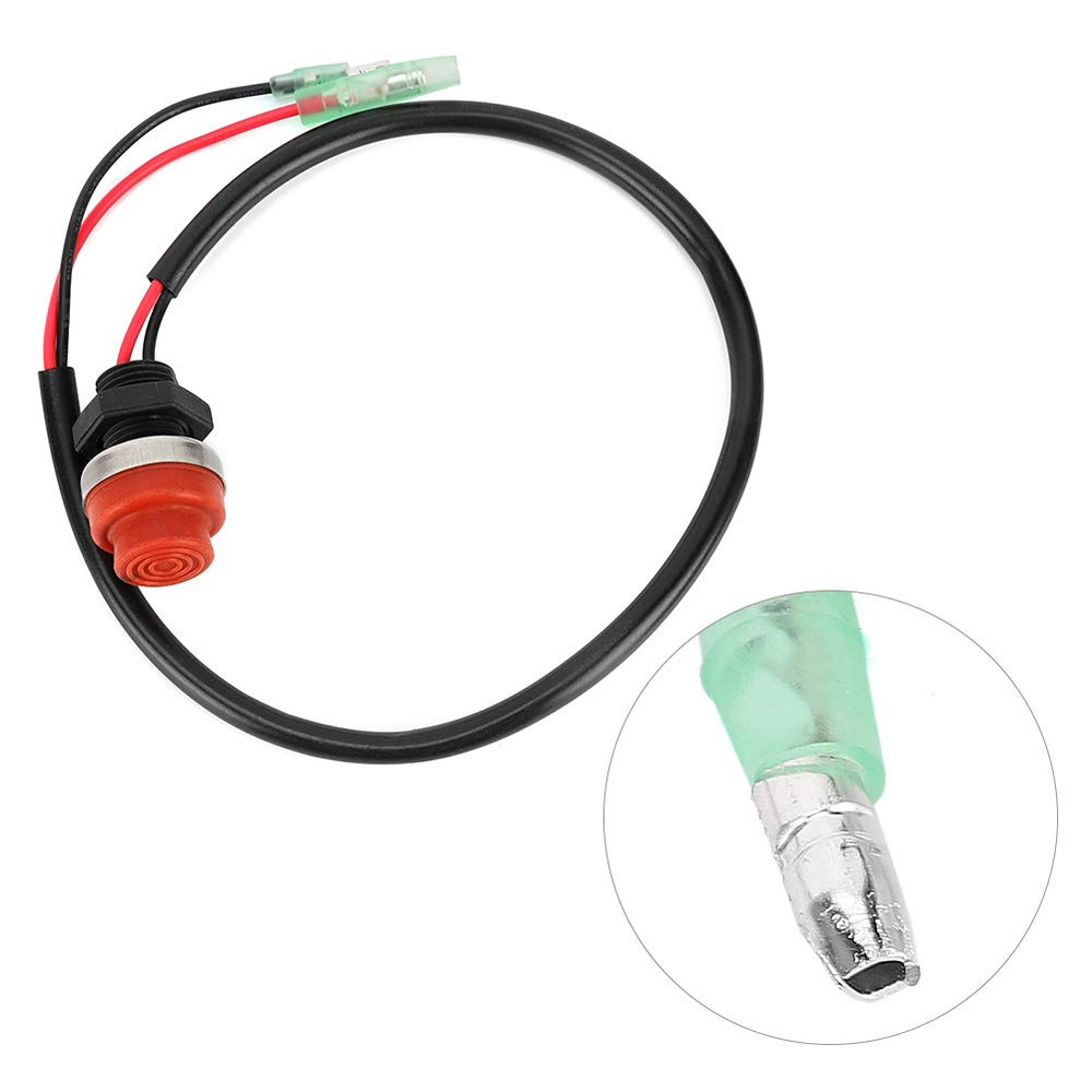 For 1989 Outboard Start Button Boat Button Switch, Start Stop Switch Keyless Pus