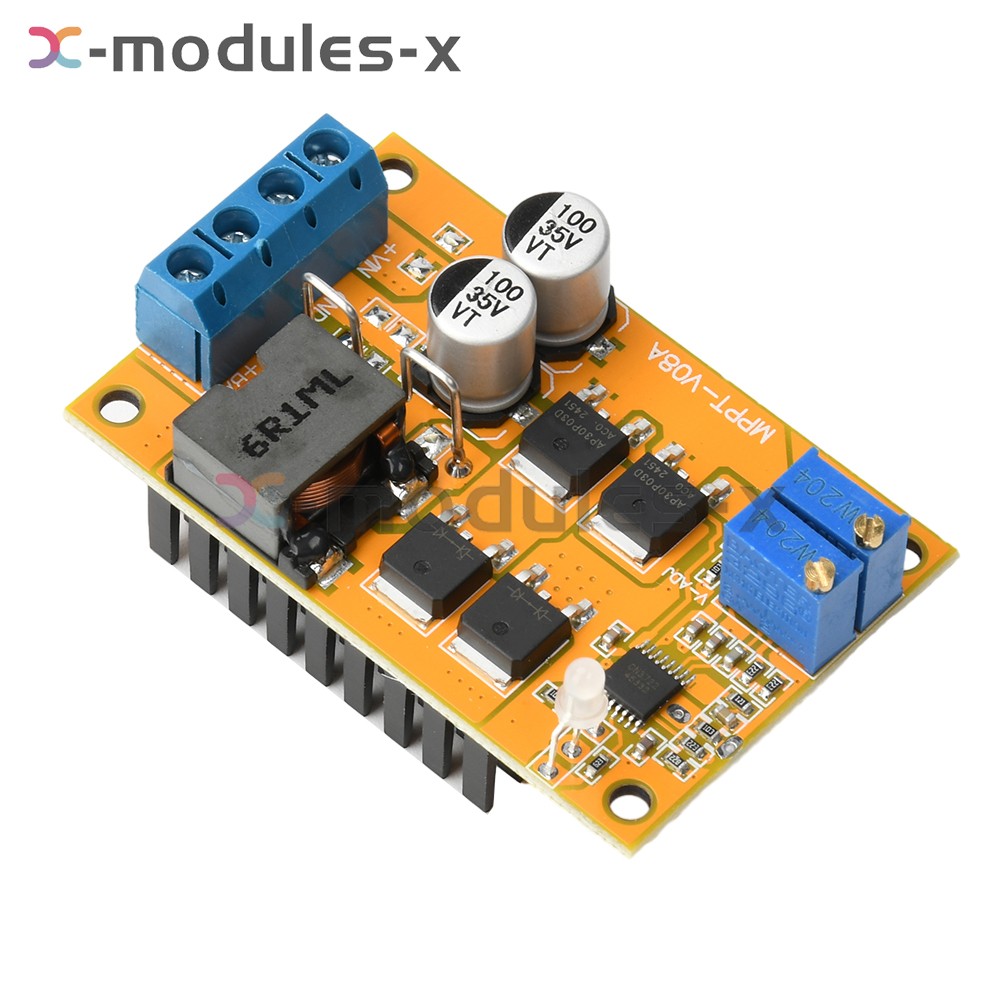 100W 5A MPPT Solar Panel Regulator Controller Battery Charging Switch DC 8-28V