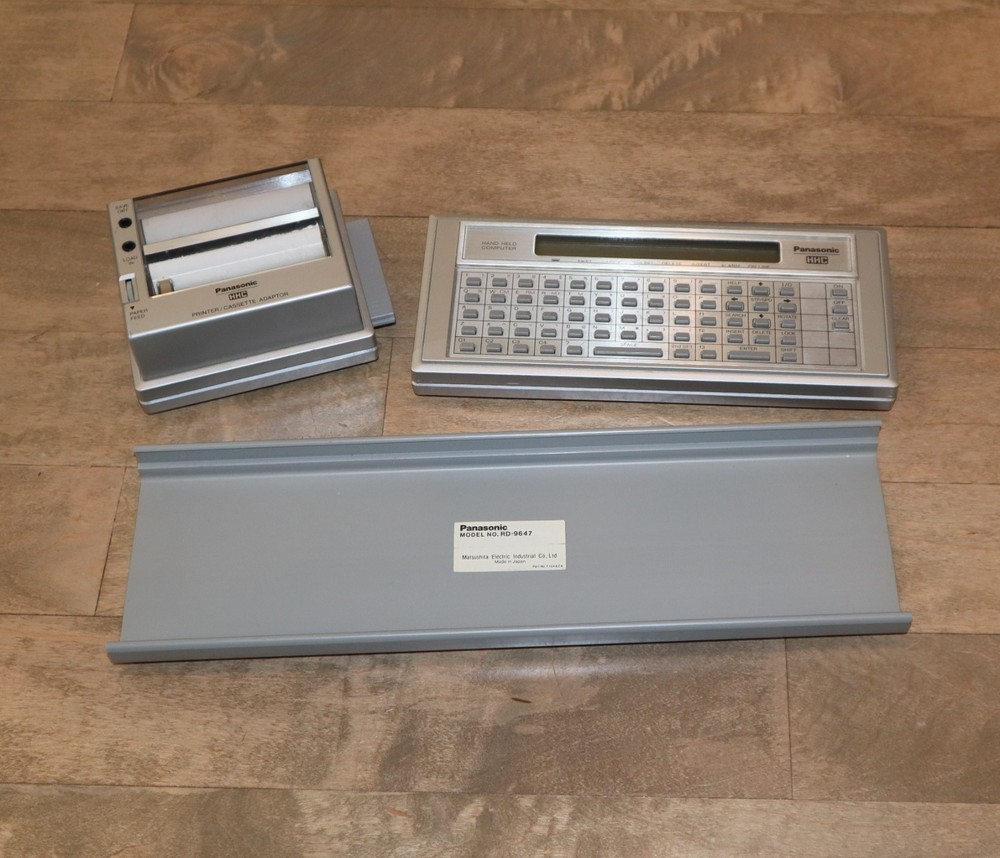Panasonic HHC w/ Printer - Vintage Electronic Handheld Computer - Untested