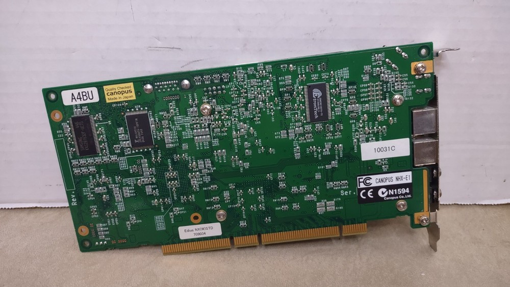 Canopus NHX‑E1 PCI Video Capture / Editing Card