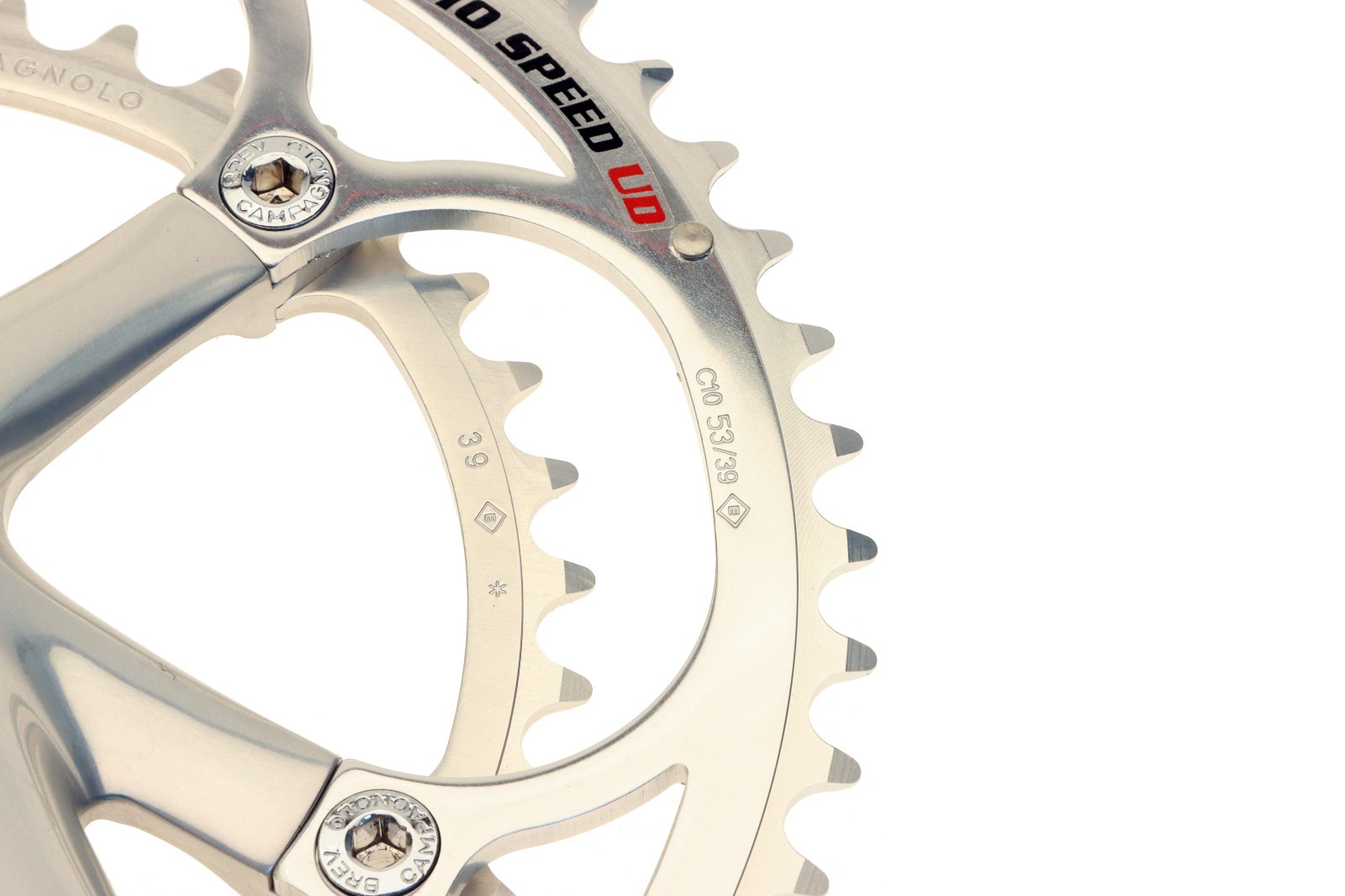 Campagnolo Chorus Crankset 10 Speed 53/39T 170mm Silver Alloy 2000 NOS NEW