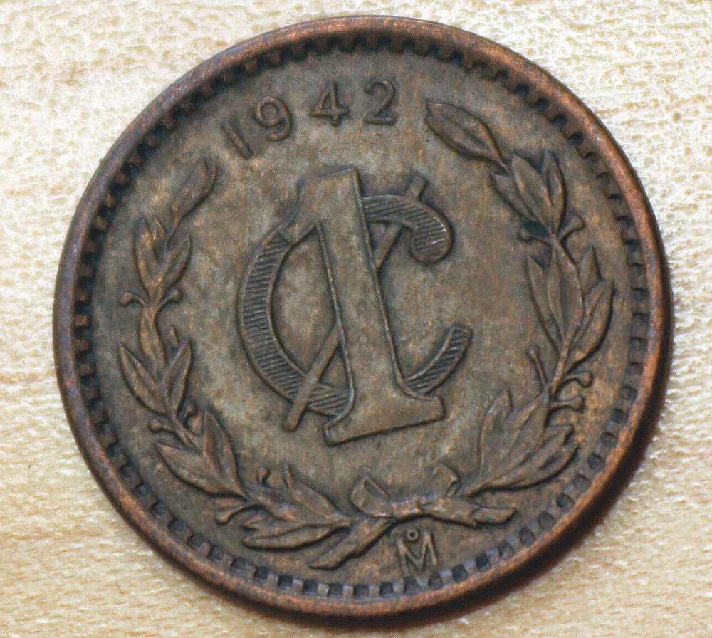 1942 Mexico 1 Centavo