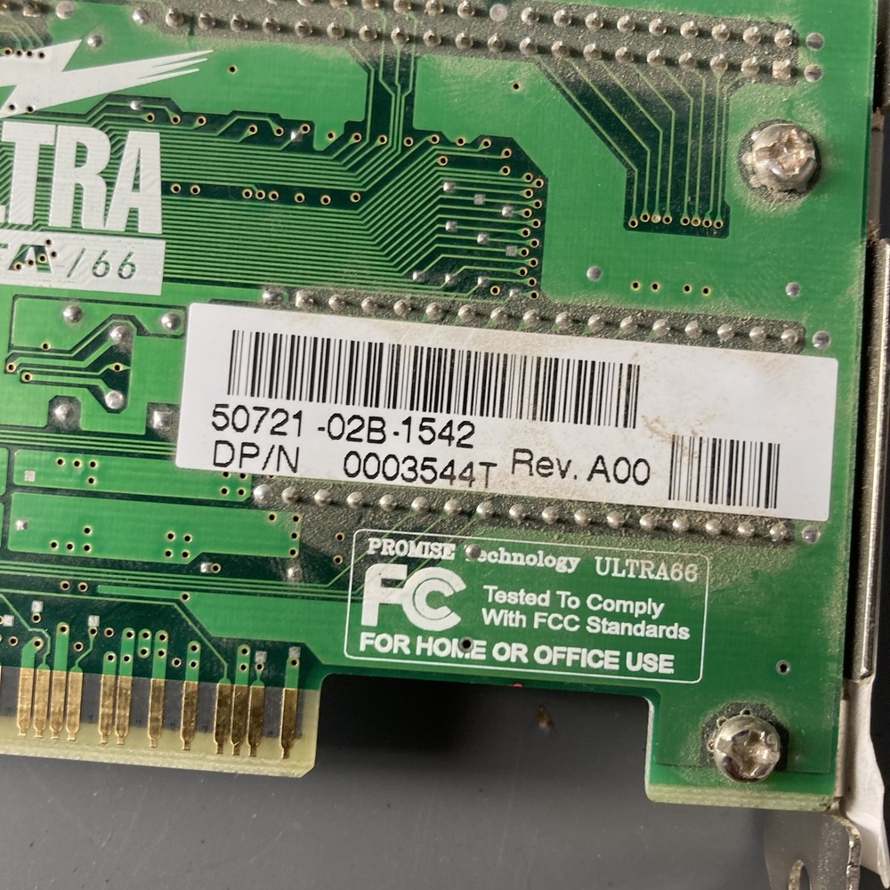 Promise Tech Ultra66 0003544T 32-bit PCI IDE RAID Controller Card Adapter