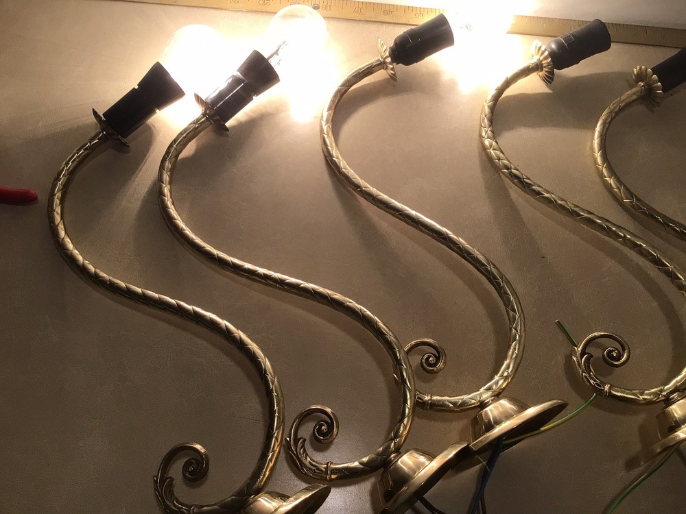 1 Vintage Brass Wall Lights ￼