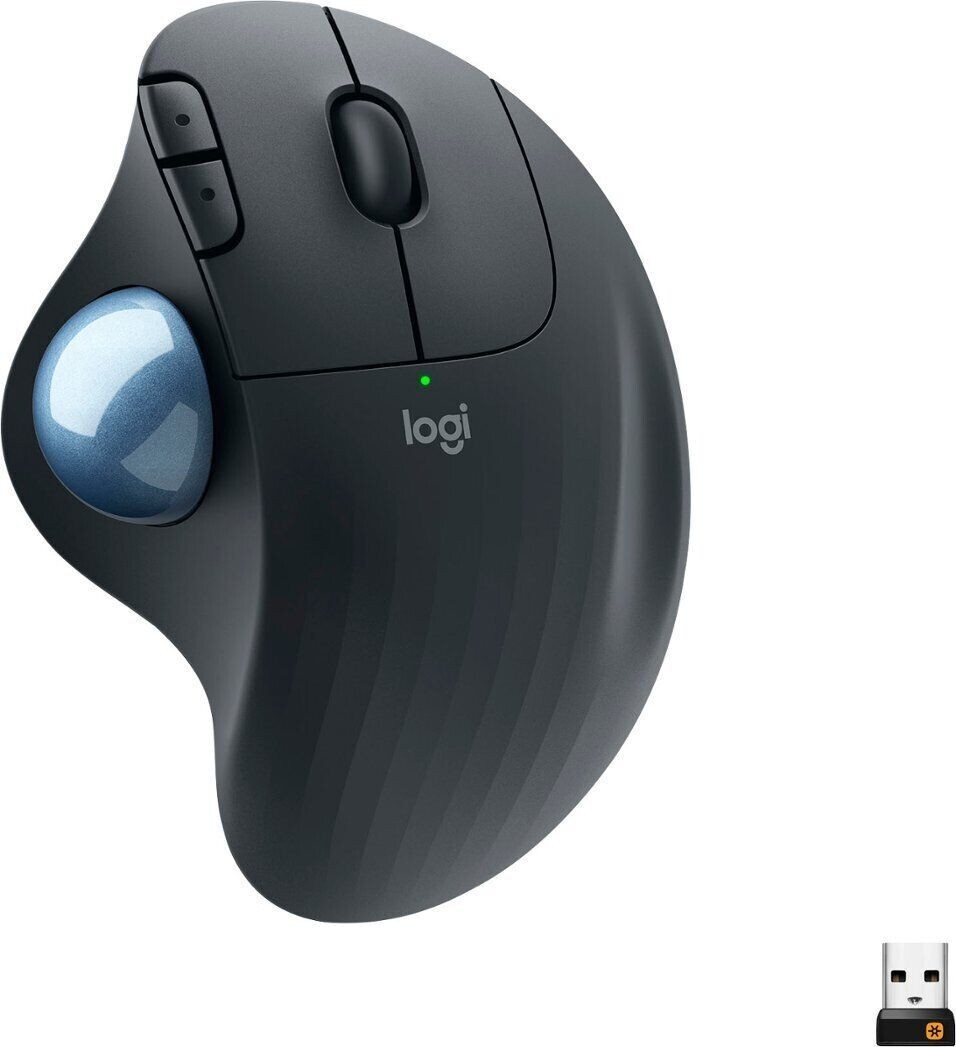 Logitech ERGO M575 Wireless Trackball Mouse - Black (910-005869)