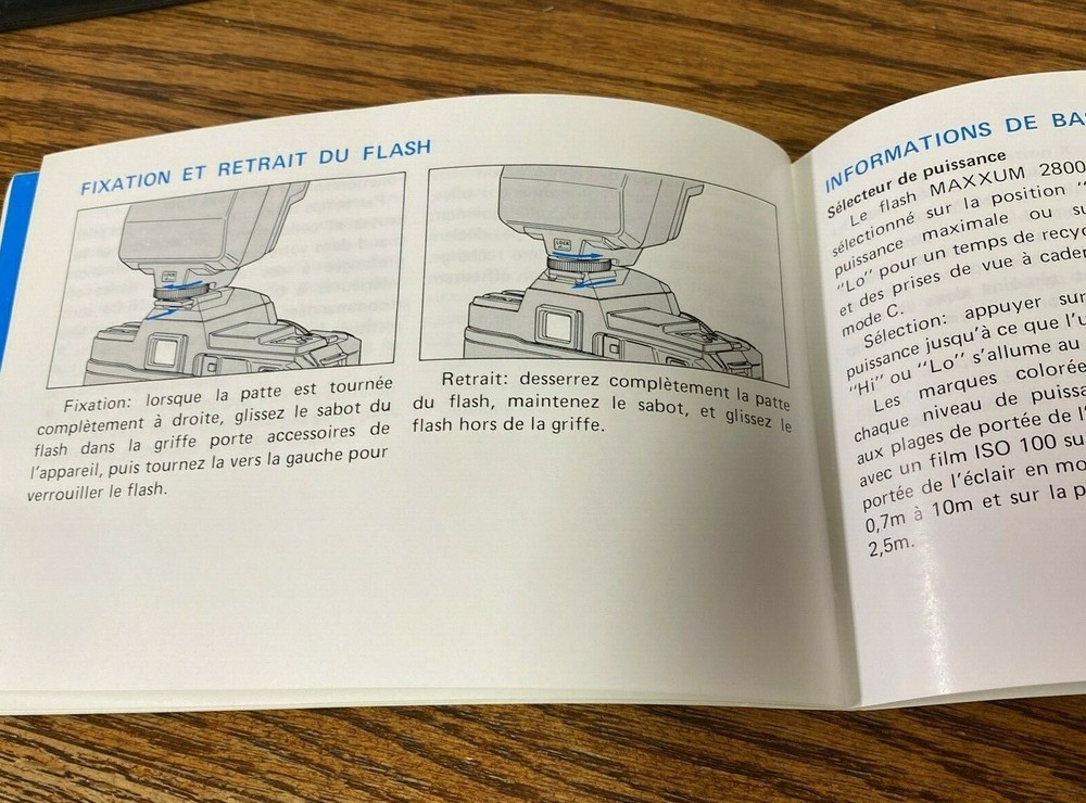 Minolta Maxxum 2800AF Camera Flash, Owner's Operator's Manual
