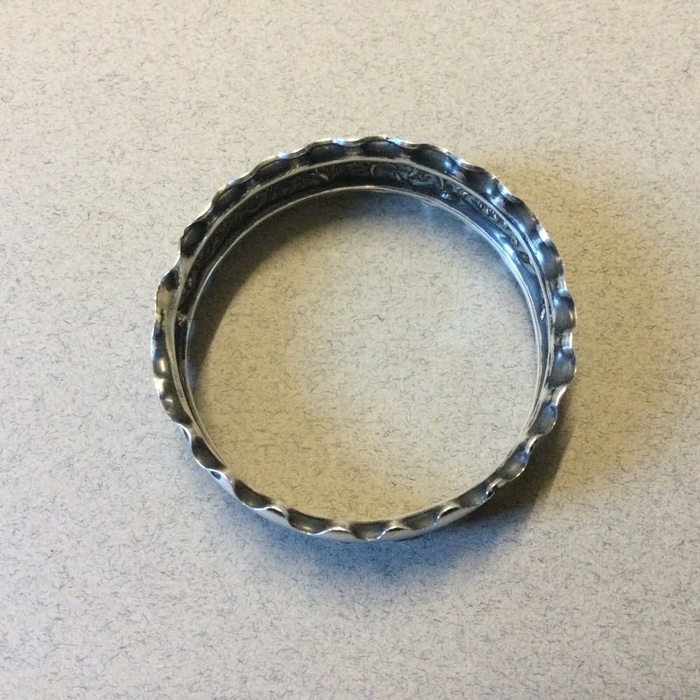 Solid Silver Napkin Ring Hallmarked Birmingham 1912