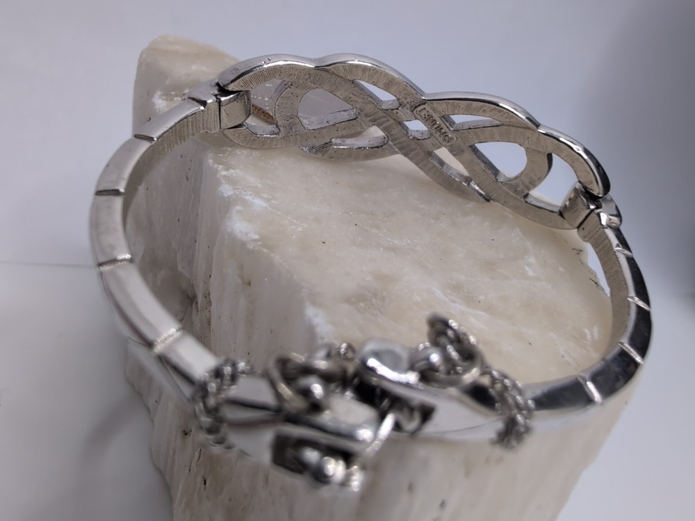 Monet Infinity Silvertone Bracelet w Chain Extender