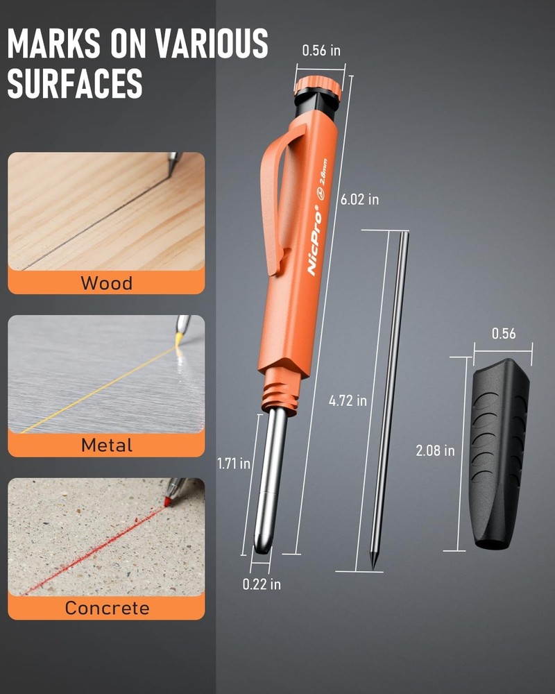 Carpenter Pencil with Grip