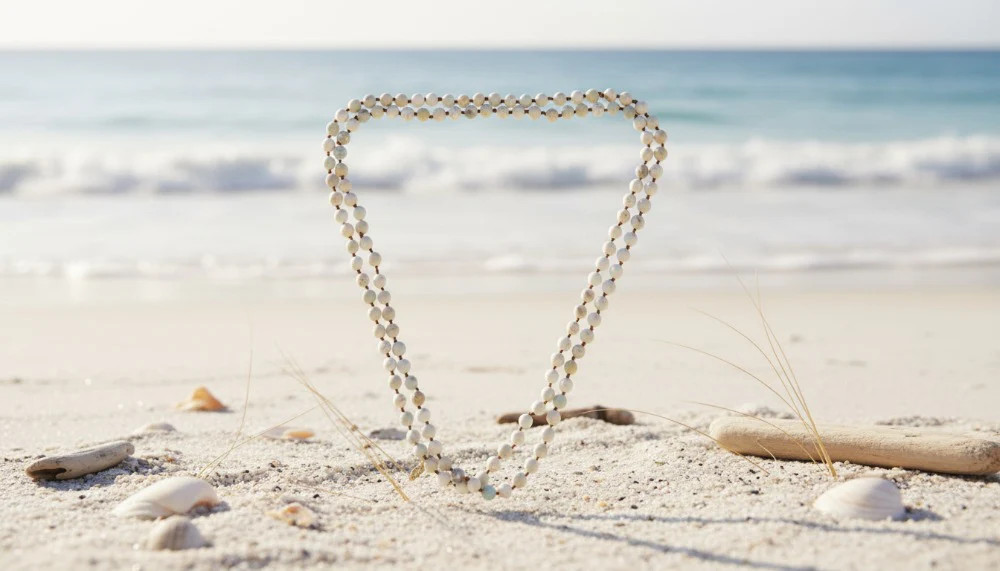 Double layered With Pearl Path Necklace
