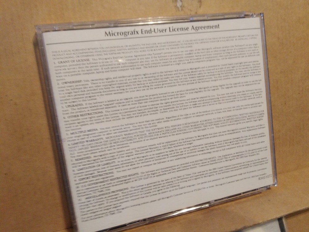 Micrografx FlowCharter Business Diagram Creator Program Versions 7 & 4 CD-ROM