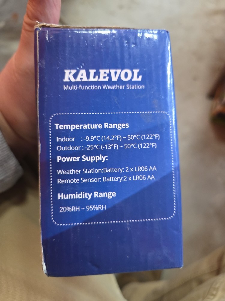 KALEVOL Multi-Function Weather Station With Wireless Remote Sensors