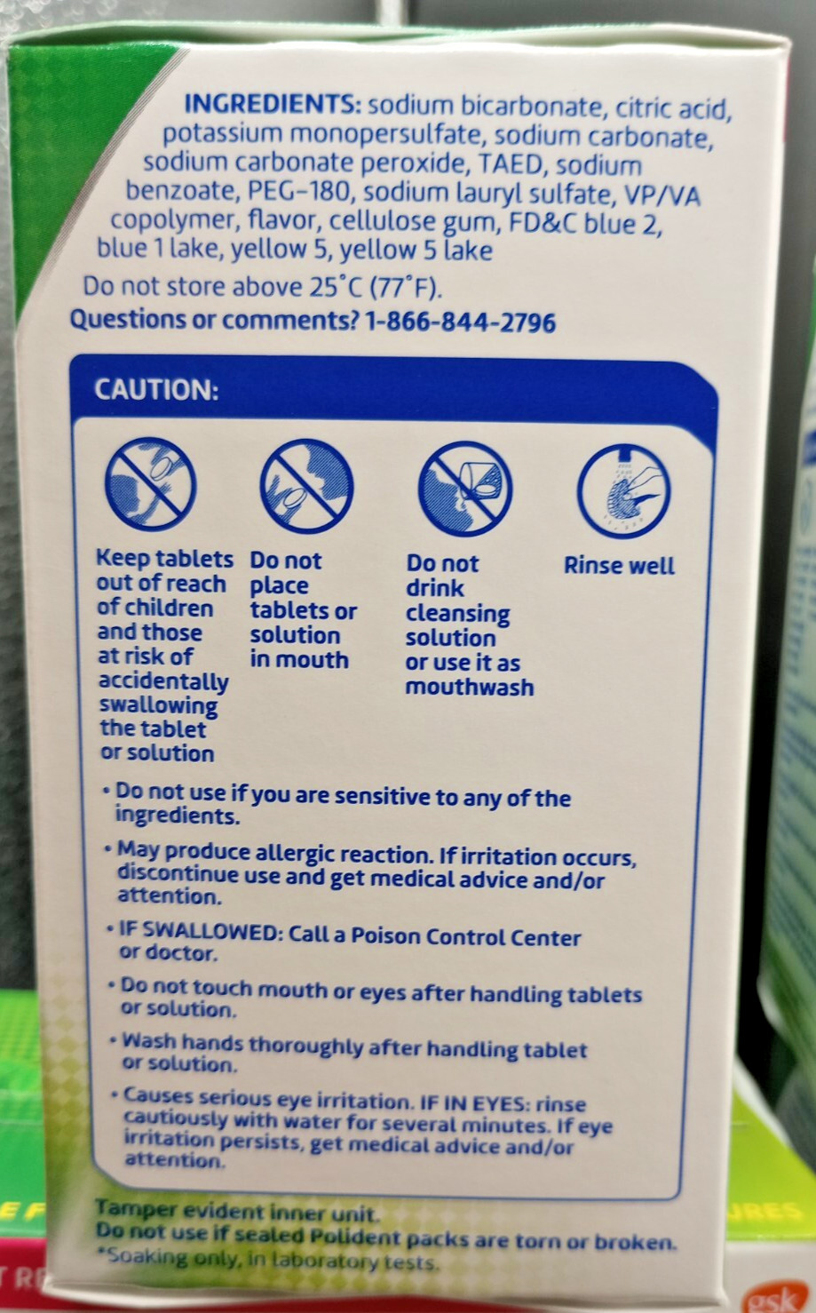 (LOT OF 6) Polident 3 Minute Denture Cleanser - 240 Total Tabs- EXP 03/26