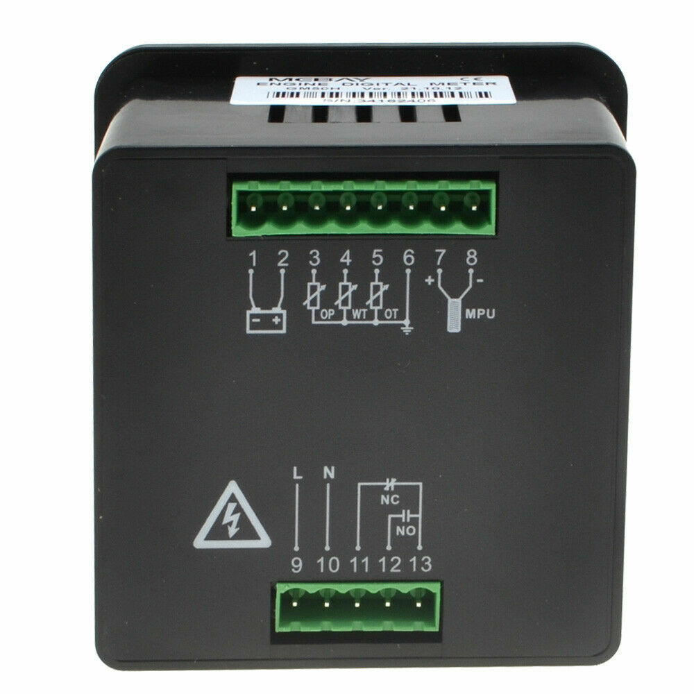 GM50H Digital Multi-function Generator Diesel Engine Meter Monitor Control Panel