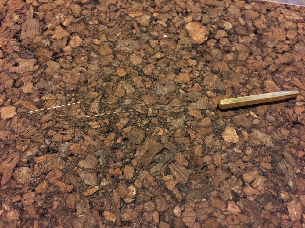 1PCS Bobbin Threader (Brass Handle -Fly Tying Tool)