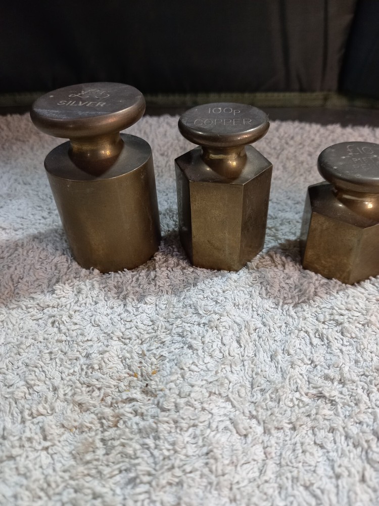 Vintage Brass Weights Post Office