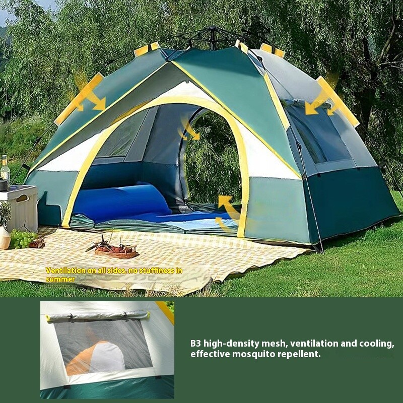 Tent Outdoor Camping 3-4 People Automatic Quickly Opens