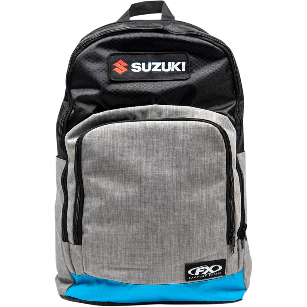 Factory Effex Suzuki Standard Backpack (Black / Gray / Blue)