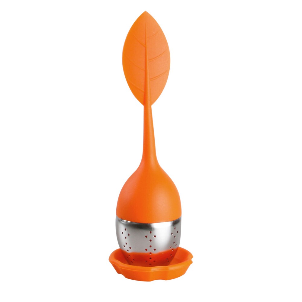 Food Silicone Tea Infuser Strainers Stainless Herbal Spice Filter Diffuser 2PCS