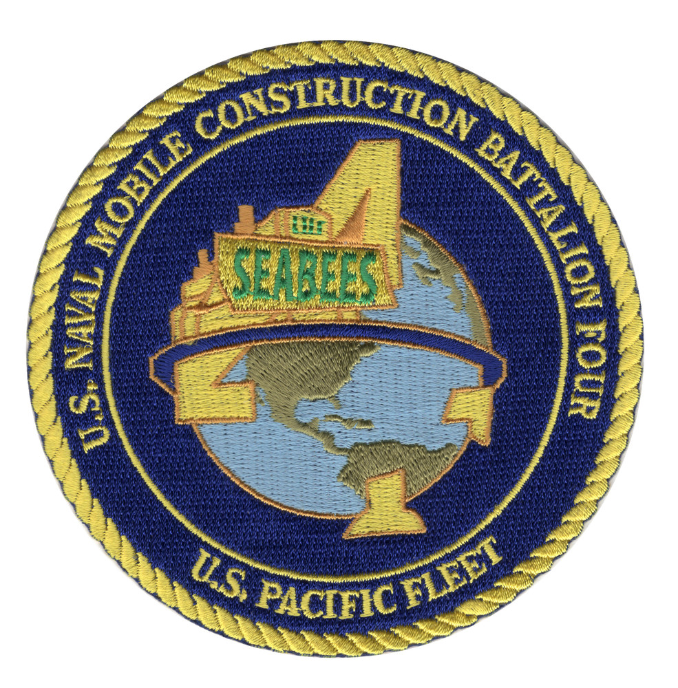 4th Naval Mobile Construction Battalion NMCB Patch