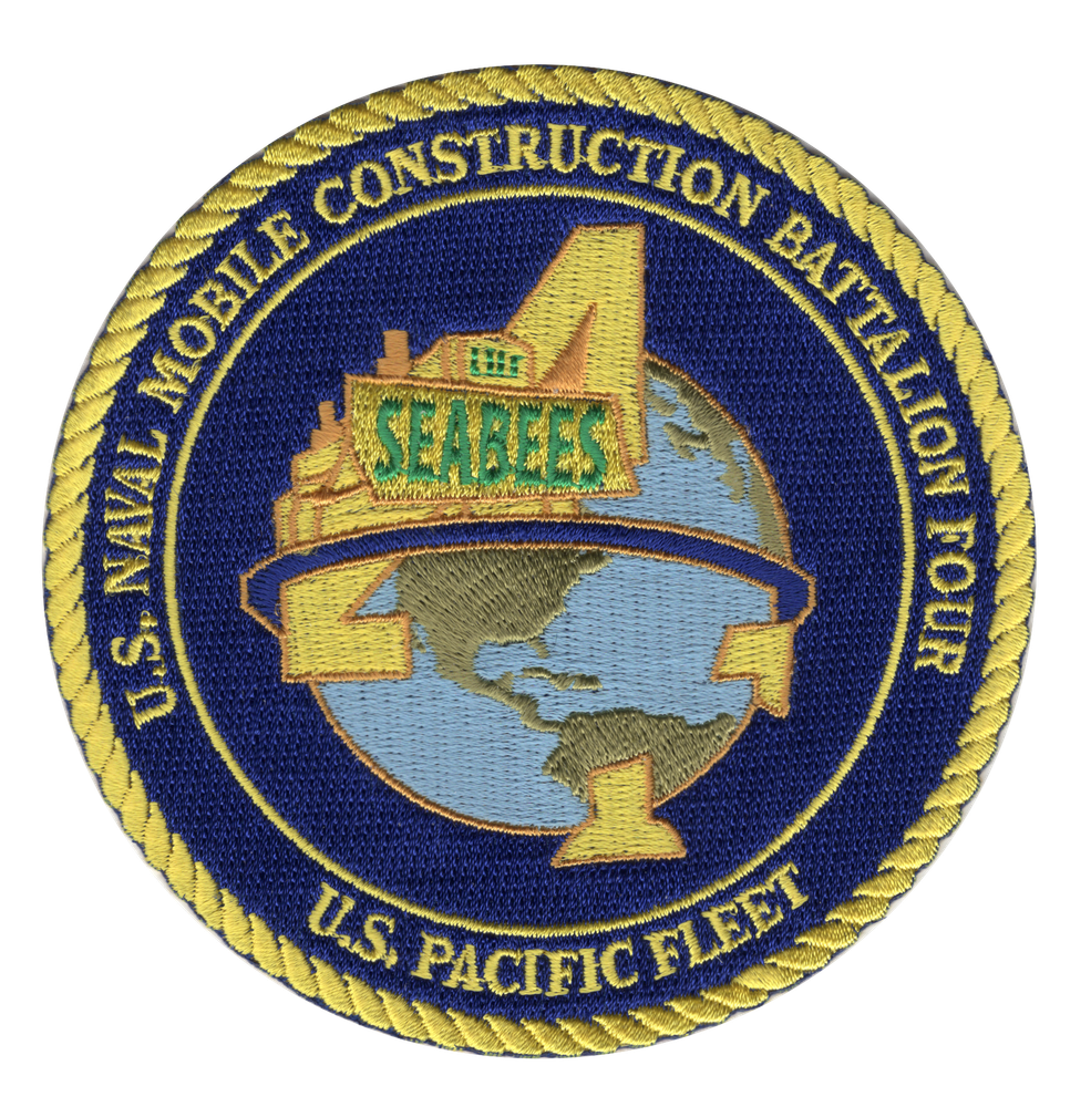 4th Naval Mobile Construction Battalion NMCB Patch