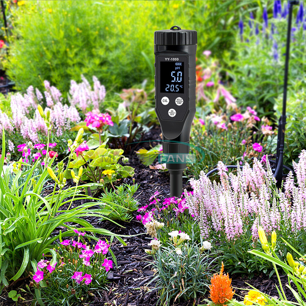 Smart Soil PH Meter 0.0~14.0pH Bluetooth Soil Data Logger Temp Acidity Analyzer