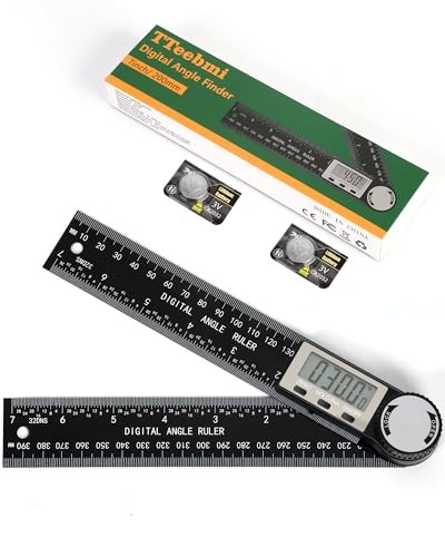 Protractor, Digital Angle Finder Protractor with LCD Display, 2-in-1 360°
