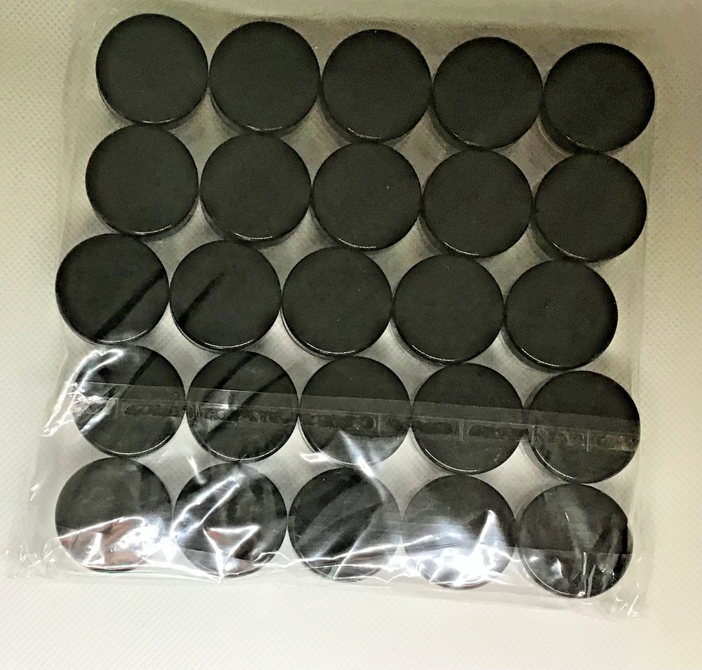 25pcs Sample Containers 3g Black Containers with Lids