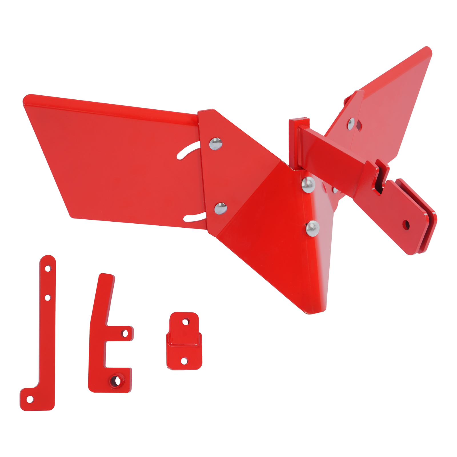Hiller-Furrower Kit Red Adjustable Wing 15683 For Rear Tine Tillers Rototiller