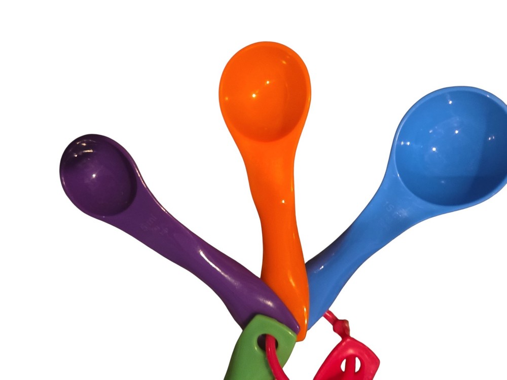 Milliliter/Gram Rainbow Measuring Spoons (plastic)