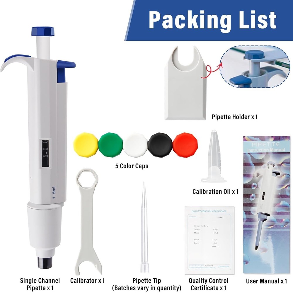 Adjustable Volume Pipette for Scientific Use